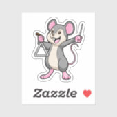 Rat at Music with Triangel シール (シート)