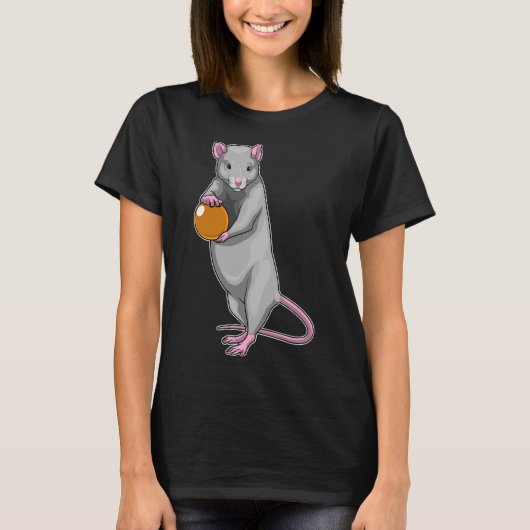 Rat Bowling Bowling Ball Sports Tシャツ (正面)