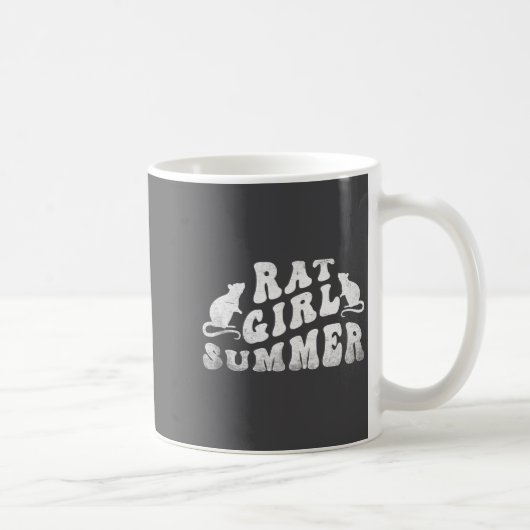 Rat Girl Summer, Animal Lover, Hello Summer, Funny コーヒーマグカップ (右)
