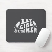 Rat Girl Summer, Animal Lover, Hello Summer, Funny マウスパッド (マウス)
