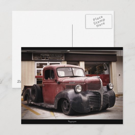 「RAT ROD」 DODGEはがき ポストカード (正面/裏面)