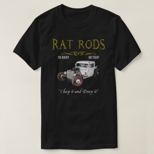 Rat Rods T-shirt Chop It And Drop It  Essential T- Tシャツ (デザイン正面)