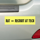 RAT=TECHで採用 バンパーステッカー (車上)