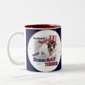 RAT TERRIERギフト ツートーンマグカップ (左)