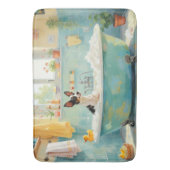 Rat Terrier Bath Time Playful Bathroom Decor バスマット (正面縦)