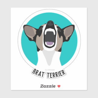 Rat terrier brat terrierステッカー シール