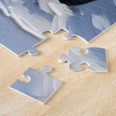 Rat Terrier Christmas Red Truck Holiday ジグソーパズル (側面)