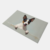 Rat Terrier Dog Doormat Art ドアマット (アングル)
