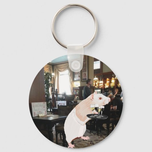 Rat Waiter surreal キーホルダー (裏面)