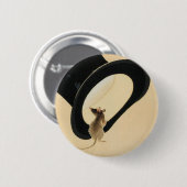 Rat Year 2020 Chinese Zodiac Birthday Button 缶バッジ (正面&裏面)