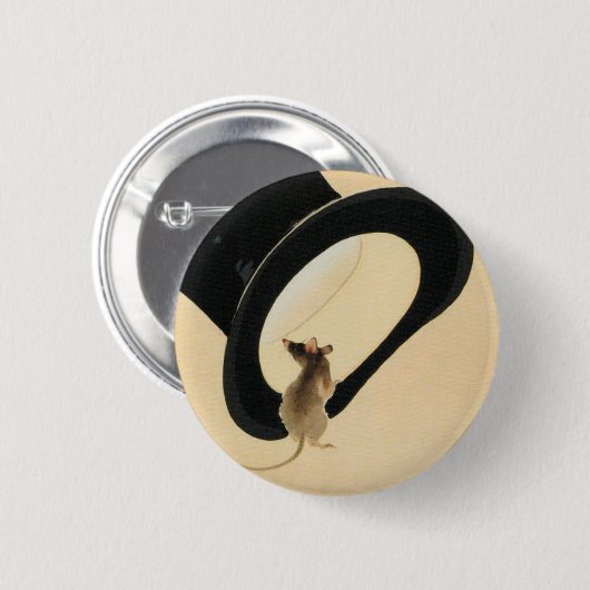 Rat Year 2020 Chinese Zodiac Birthday Button 缶バッジ (正面&裏面)