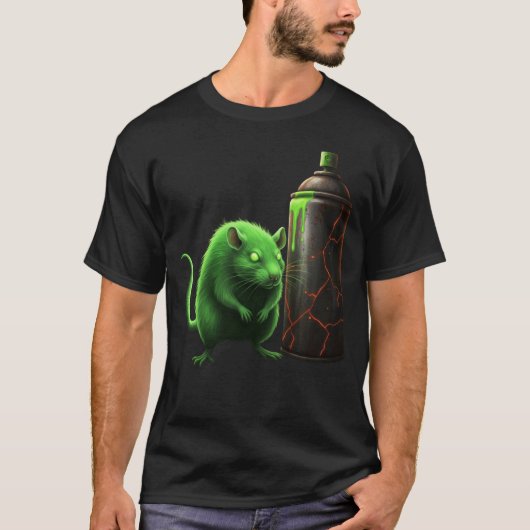 Rata radioactiva y aerosol en Camiseta Tシャツ (正面)