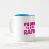 Ratbagのマグがあること誇りを持った ツートーンマグカップ (正面左)