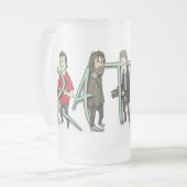 RATBJのコレクターのコップ フロストグラスビールジョッキ (正面左)