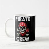 Rate Crew Skull Crossbones Funny Matching Men Wome コーヒーマグカップ (左)