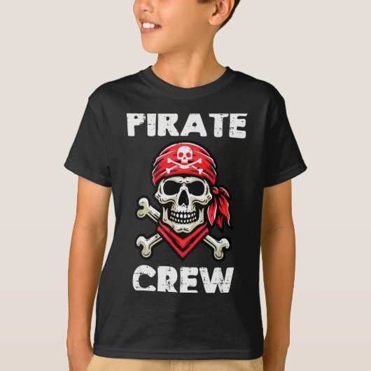 Rate Crew Skull Crossbones Funny Matching Men Wome Tシャツ (正面)