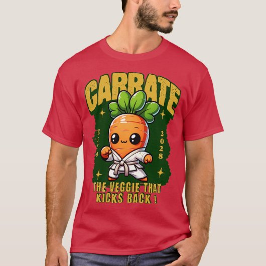 rate The veggie that kicks back Tシャツ (正面)