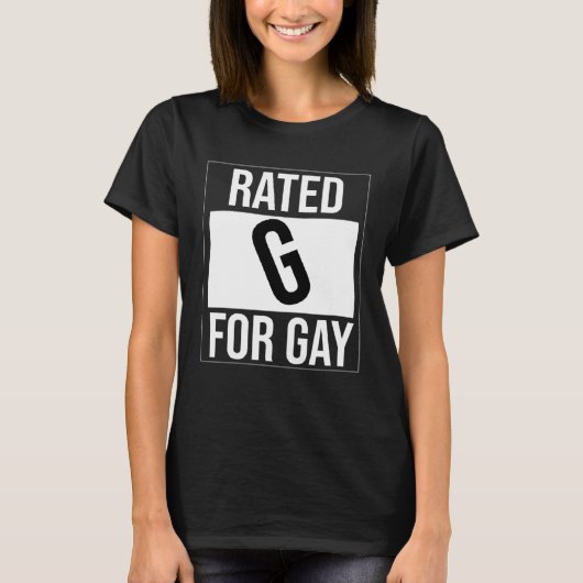 Rated G for Gay Gay Tシャツ (正面)