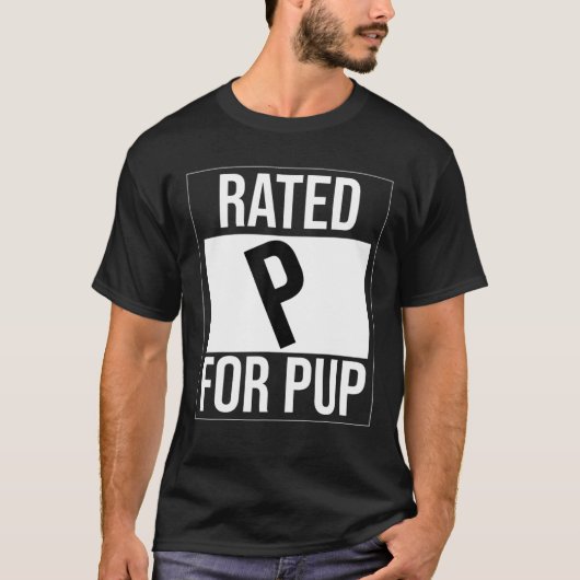 Rated P For Pup Gay Funny Tシャツ (正面)