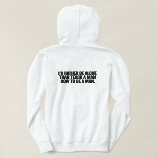 Rather Be Alone T-Shirt パーカ (デザイン裏面)
