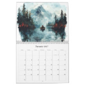 Rather Be Fishing Watercolor Wall Calendars (2026) カレンダー (1月 2027)
