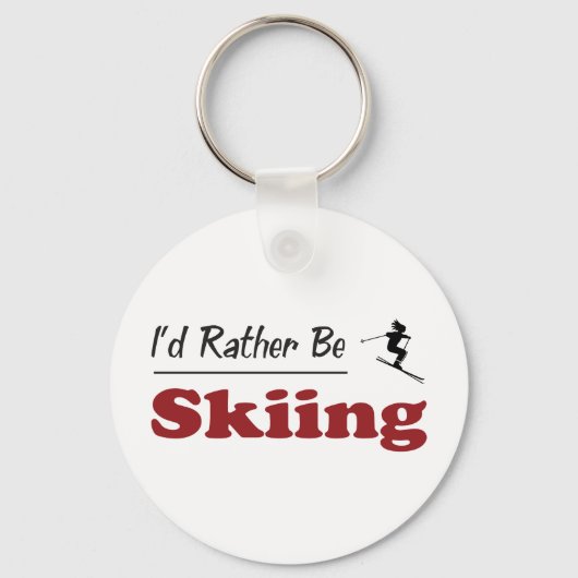 Rather Be Skiing キーホルダー (正面)