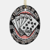 Rather Play Bridge セラミックオーナメント (右)