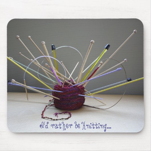 Ratherbeknitting マウスパッド (正面)