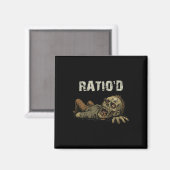 Ratio'dティーグ・ミーム・面白いゾンビNPC比率ゲーマーH マグネット (正面/裏面)