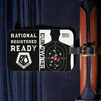 Rational Registered and Ready Gun Owner ラゲッジタグ