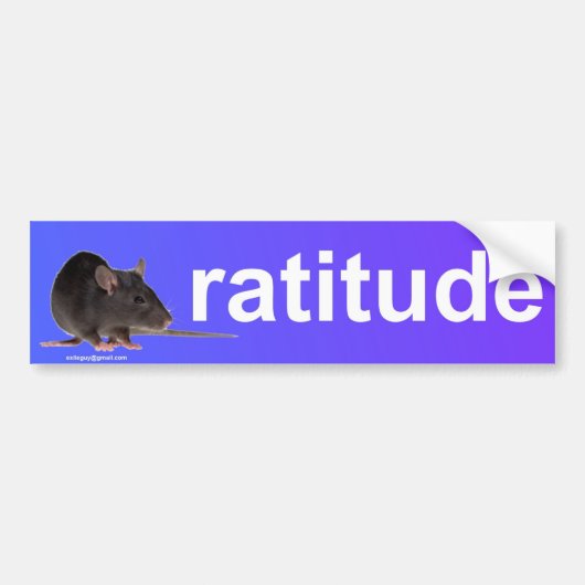 ratitude バンパーステッカー (正面)
