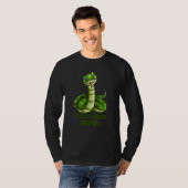 Ratlesnake Python Kids Snakeこの子はヘビが大好き Tシャツ (正面フル)