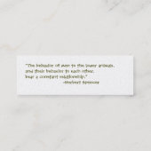 Ratlets少しカード スキニー名刺 (裏面)