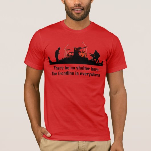 RATM - 避難所なし Tシャツ (正面)