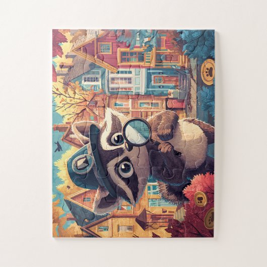 Raton Laveur Détective - Puzzle Mystérieux ジグソーパズル (縦)