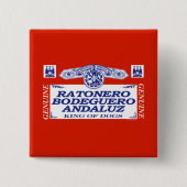 Ratonero Bodeguero Andaluz 缶バッジ (正面)