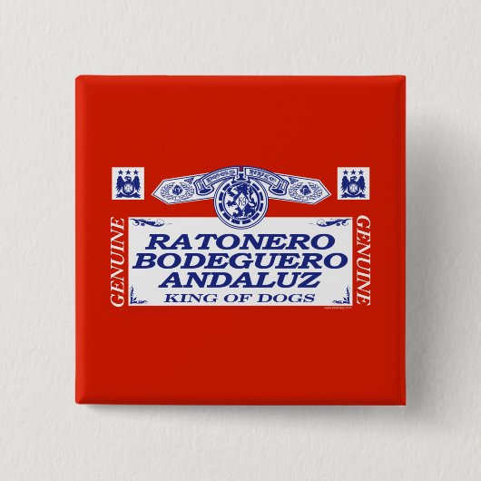 Ratonero Bodeguero Andaluz 缶バッジ (正面)