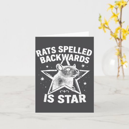 Rats Spelled Backwards Is Star  カード (黄色い花)