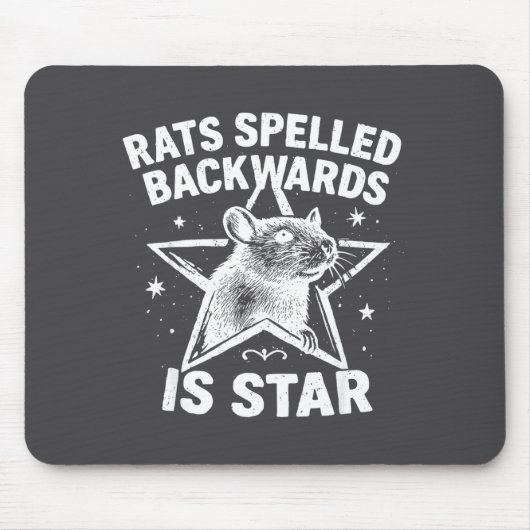 Rats Spelled Backwards Is Star  マウスパッド (正面)