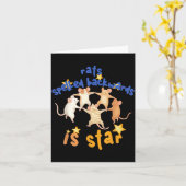 Rats Spelled Backwards Is Star Funny Rat Meme Rat  カード (黄色い花)