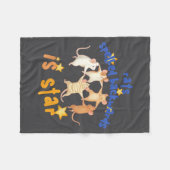 Rats Spelled Backwards Is Star Funny Rat Meme Rat  フリースブランケット (正面(横))