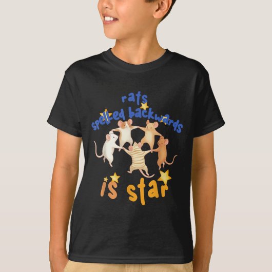 Rats Spelled Backwards Is Star Funny Rat Meme Rat  Tシャツ (正面)
