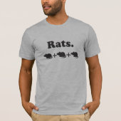 Rats - Wingspan Bird BoardゲームTシャツ(黒) Tシャツ (正面)