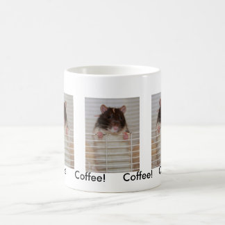 Rattieのフード付きのほしい注意 コーヒーマグカップ