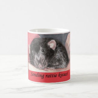 Rattieはマグに接吻します コーヒーマグカップ