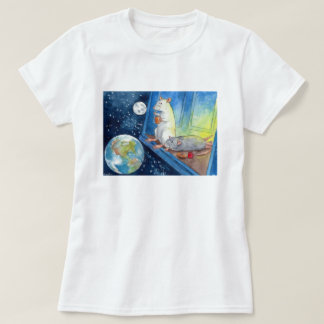 Rattiesの女性のための宇宙お茶 Tシャツ