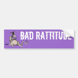 Rattitudeの悪いバンパーステッカー バンパーステッカー