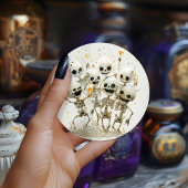 Rattle Some Bones! Playful Adult Halloween Party ラウンドシール