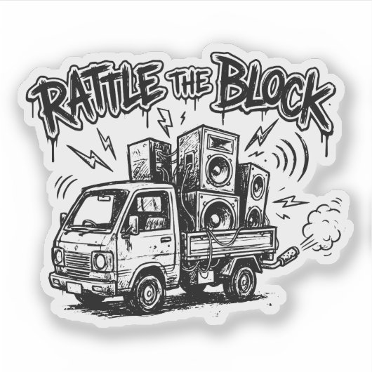 Rattle The Block シール (正面)