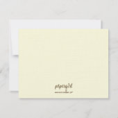 Rattles Baby Shawerモダンサンキューカード サンキューカード (裏面)